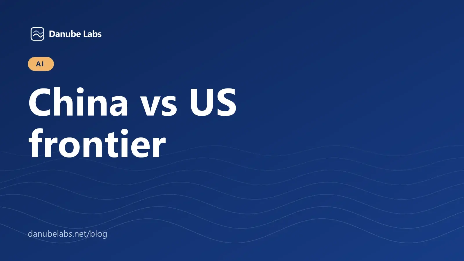 Abstract chart comparing Chinese and US AI model scores