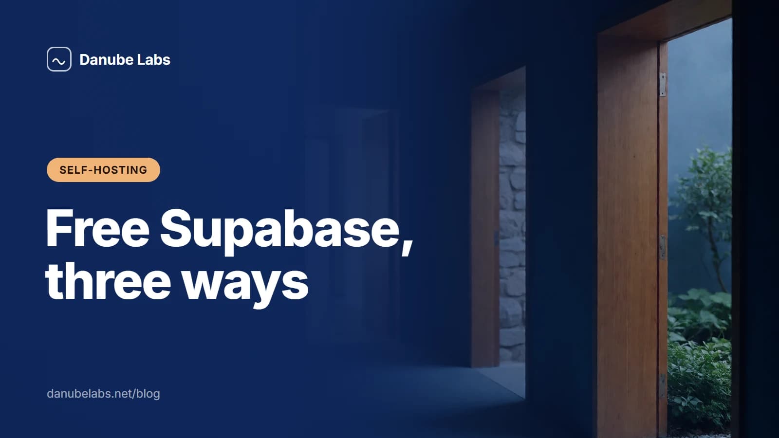Three paths to a free Supabase project: hosted, local Docker and a self-hosted stack