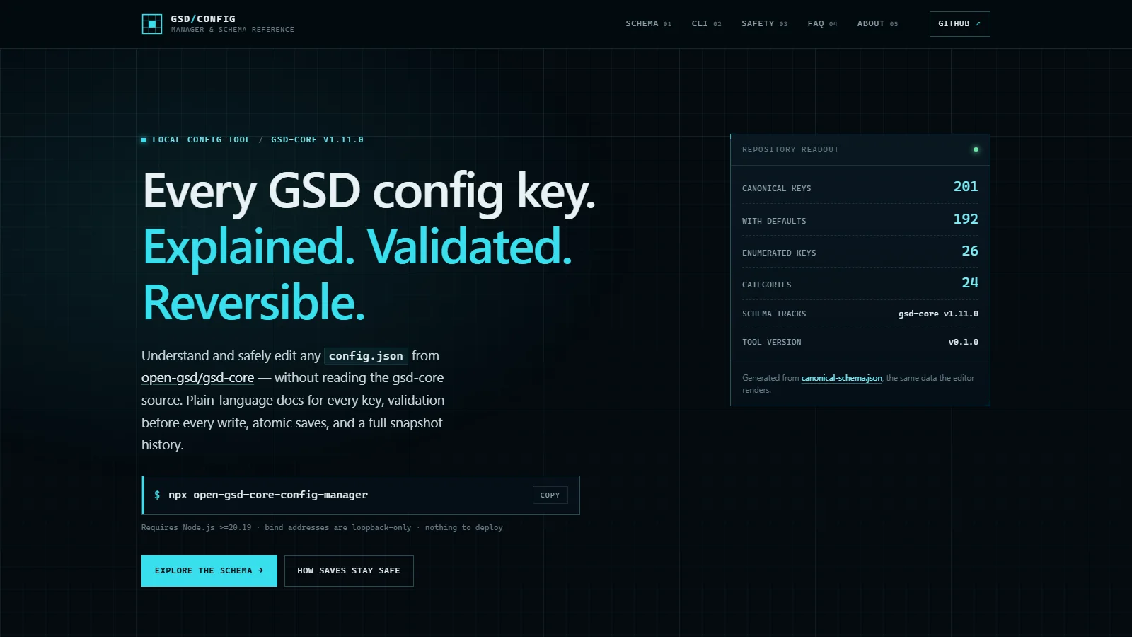 The GSD Config Manager documentation site